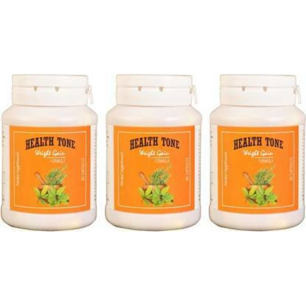 HealthTone Health Tone Herbal Weight Gain Capsules 3 X 90 CAPS WITH SEALED BOX