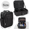 Makeup Backpack, Professional Makeup Case Extra Large Travel Train Case Makeup B