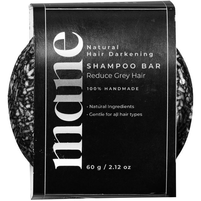 Superior Mane Gray Reverse Shampoo Bar with Bamboo Charcoal & Shea Butter for Stronger, Smoother, and Shinier Hair - Thicker, Fuller, and Hydrates Scalps & Hair - (1 Pack)