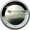 Plain white pinback button for DIY crafts - GLOSSY, standard sizing (2.25 inches) - single button