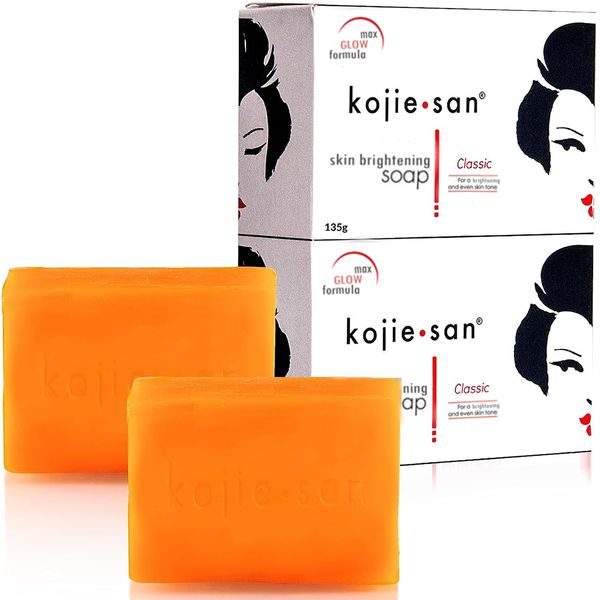 Kojie San Skin Lightening Kojic Acid Soap 135g, 2 Pack by Kojie San