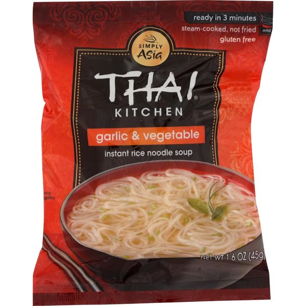 Thai Kitchen Instant Rice Noodle Soup (Garlic and Vegetable) (Pack of 3)