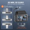 Endoscope Camera with Lights Triple Lens Borescope 49.2FT Cable 5" Screen