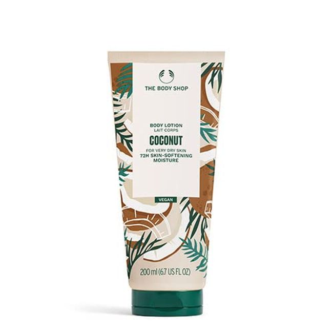 The Body Shop [Official] Body Lotion CN, 6.8 fl oz (200 ml) (Scent: Coconut)