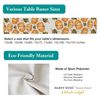 Party Buzz Fall Thanksgiving Table Runner Pumpkin Autumn Leaves 13"x72"