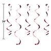 Creative Party PC340083 Rose Gold Swirl Decorations, 18"-10 Pcs