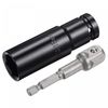sourcing map 1/2" Drive Socket Accessory Set, 18mm Deep 6-Point Impact Socket 3" Length and 1/4" Hex Shank Adapter