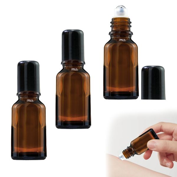 3PCS Roller Ball Bottles for Essential Oils Thick Smooth and Anti Shock Roller Bottles for Essential Oils Corrosion Resistant Rollerball Bottles For Essential Oils Aromatherapy Lip Gloss