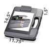 Officemate Portable Clipboard Storage plastic Case for A4 sizes, Charcoal (83301),11-3/4"w x 1-1/2"d x 14-1/2"h