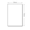 V Safety Security Check Point 100 x 150 mm - 2mm Rigid Plastic