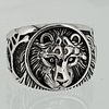 Treasure Bay Chunky Lion Design Silver Ring For Men Made from solid 925 Sterling Silver (Y)