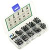 180pcs 10 Values Button Switch Tactile Switch Push Button 4Pin 6x6mm PCB Micro Momentary Tact Kit