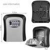 Westspark 4 Digit Key Safe Wall Mounted Lock Box Outdoor High Security Code Lock Storage Grey