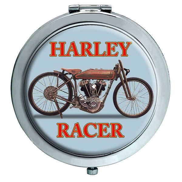 Harley Racer Motorcycle Compact Mirror
