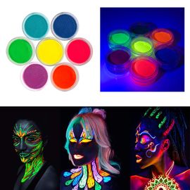 UV Glow Blacklight Neon Face and Body Paint, 8 Tubes 0.84Oz Glow in the  Dark Bod