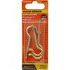 Hardware Essentials 852431 Brass .162 x 2-9/16" Round Ceiling Screw Hook, Brass Finish 20