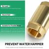 Brass Pump & Well Check Valve, One Way Back Flow Preventer, Female Pipe Thread