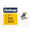 Challenge Oval Wire Nails - Bright Steel (Box Pack) 25mm