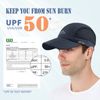 ELLEWIN Men's Baseball Cap UPF50 Hat W/Foldable Long Large Bill,One Size,D-Blue