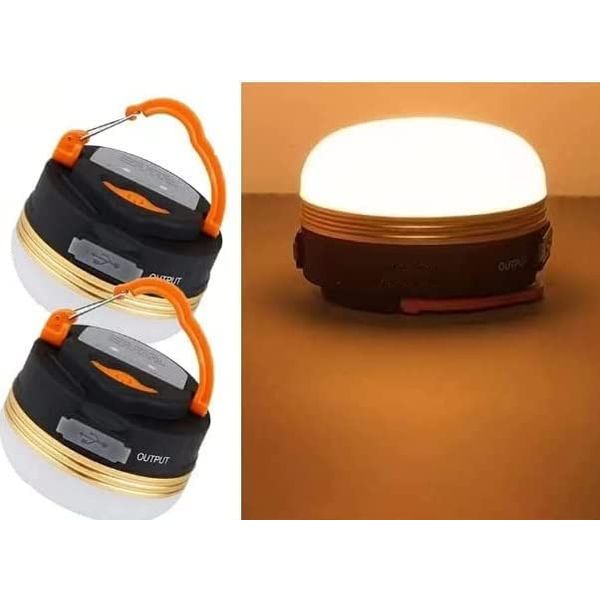 (Set of 2, Warm Bulb Color), LED Lantern, Flashlight, Portable, Tent Light, Rechargeable, 3 Dimmable Modes, Ultra Lightweight, Portable, Convenient, Waterproof, Camping Equipment, Mountain Climbing,