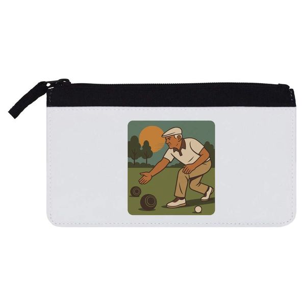 Azeeda 'Man Playing Lawn Bowls' Pencil Case (PC00057748)