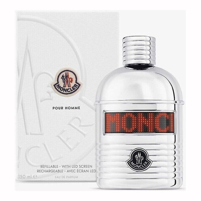 MONCLER POUR HOMME with LED SCREEN 5 / 5.0 oz (150 ml) EDP Spray  - New Unsealed