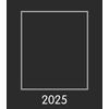 Alpha Edition - Do-it Yourself Black 2025, 21 x 24 cm, Craft Calendar with Pages Made of High-Quality Craft Cardboard, Customisable Cover with Year, International Calendar