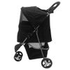 3 Wheels Travel Pet Stroller Dogs/Cats Lightweight Compact Foldable Stroller