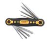 8PCS Precision Screwdriver Set Multifunctional Folding Repair Tool Kit Phillips Screwdriver Tool Kit (Black Yellow)