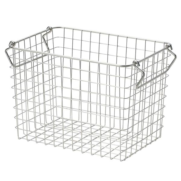 MUJI 44831731 Stainless Steel Wire Basket 1, Approx. Width 10.2 x Depth 7.1 x Height 7.1 inches (26 x 18 x 18 cm)