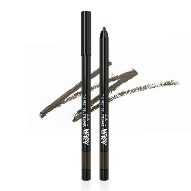 MERZY The First Gel Eyeliner, Waterproof Eyeliner, Gel Eyeliner, Korean Cosmetics (G11, Charcoal Brown)