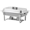 4 Pack Full Size Chafing Dish Set Stainless Steel Frame Chafers w/ Foldable Legs