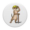 Meerkat Miner Pickaxe Helmet PopSockets Swappable PopGrip