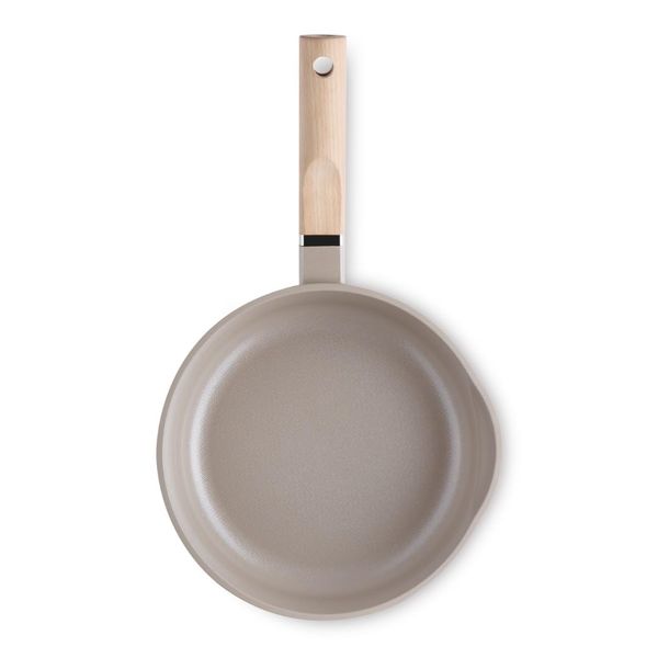 ROICHEN Ceramic Coating Frying Pan (7.9 inches (20 cm) Deep, Beige)_Non-stick PFOA Free/Non-Fluorine-Free Gift/Recommended/New Life/Living Alone