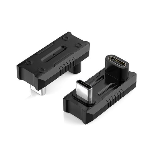 MoKo 180 Degree USB-C Adapter with 13.5mm Wider Gap, U-Shape USB-C Male to Female Connector with PD 240W/20 Gbps/8K, 180 Angle Adapter for ROG Ally/Steam Deck/Legion Go/Laptop/Tablet/Phone