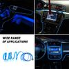 5M Blue USB LED Car Interior Decor Atmosphere Wire Strip Light Lamp Universal US