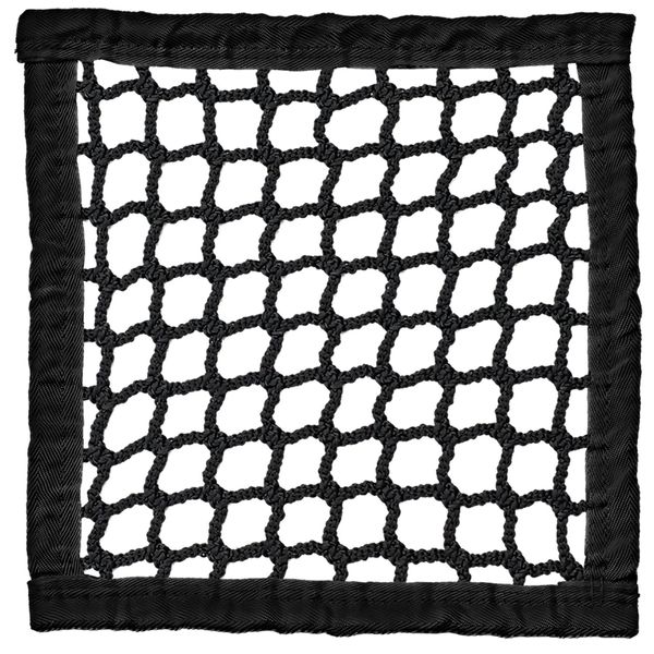 Champion Sports Lacrosse Goal Nets: 7mm Official Size Weather Treated Black Nylon Net Replacement - 2 Pack