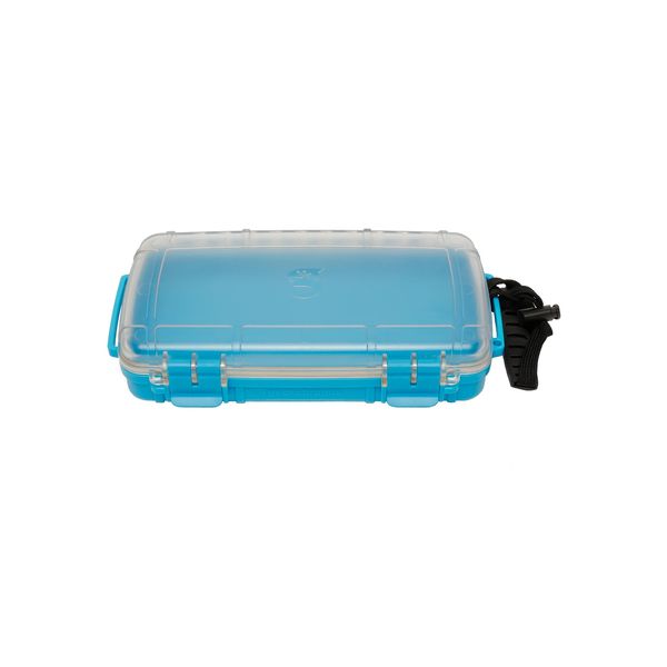 geckobrands Waterproof Dry Box Storage Case, Medium, Neon Blue - Watertight & Airtight Dry Box for Phone, Wallet