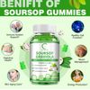 2Pack Soursop Graviola Gummies Soursop Leaves Extract Antioxidant Immune Support
