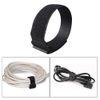 Aiqeer 30 Black Reusable Cable Ties, 20 cm, Nylon & Plastic, Hook & Loop, Multipurpose