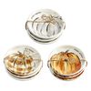 Mud Pie Harvest Dipping Dish Set, Orange Pumpkin, 4" Dia