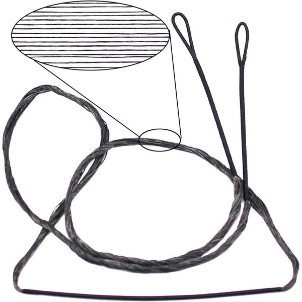 FUNTRESS 16 Strands Bow String Replacement for Recurve Bow and Long Bow (AMO 60")