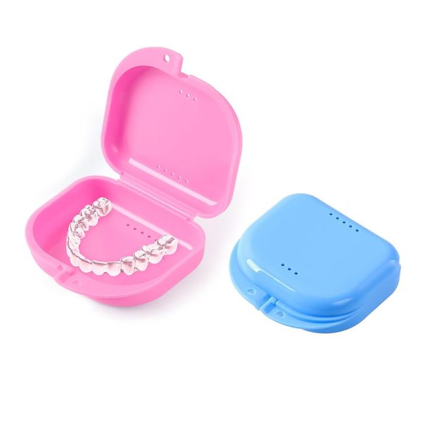 Cluoling Denture Case, Aligner Case, Denture Storage Box, Retainer Case, Mouthpiece Case, Denture Cleaning Case, Denture Case, Mouthpiece Case, For Dentures, Mouthpiece Case, Orthodontic Case, Easy To