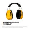 3M Optime 98 Yellow and Black Over-The-Head Earmuf