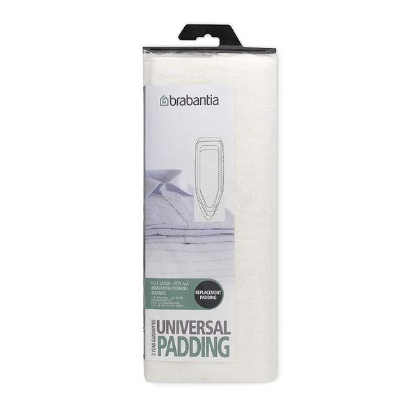 2x Brabantia Ironing Board Replacement Felt Pad, Size E, 135 x 49cm - White