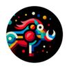 Geometric Minimalism Modern Illustration Warthog Art PopSockets Swappable PopGrip