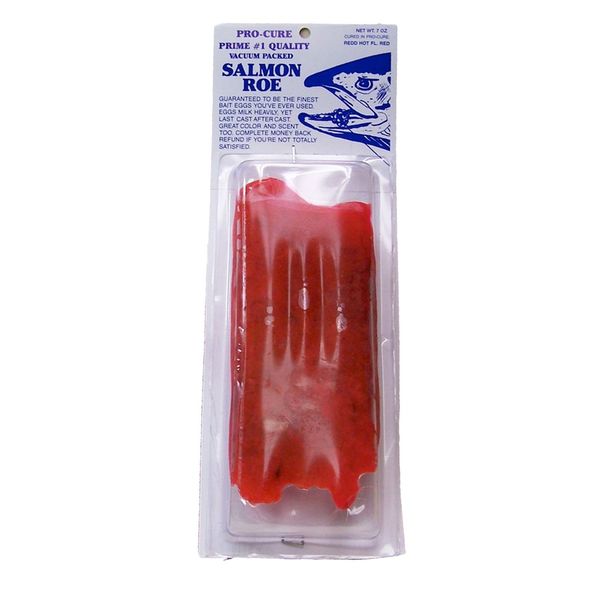 Pro-Cure Vacuum Packed Salmon Eggs, 7 Ounce, Redd Hot