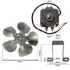SPARES2GO Fridge Refrigerator Fan Motor + Mounting Bracket Kit 25W