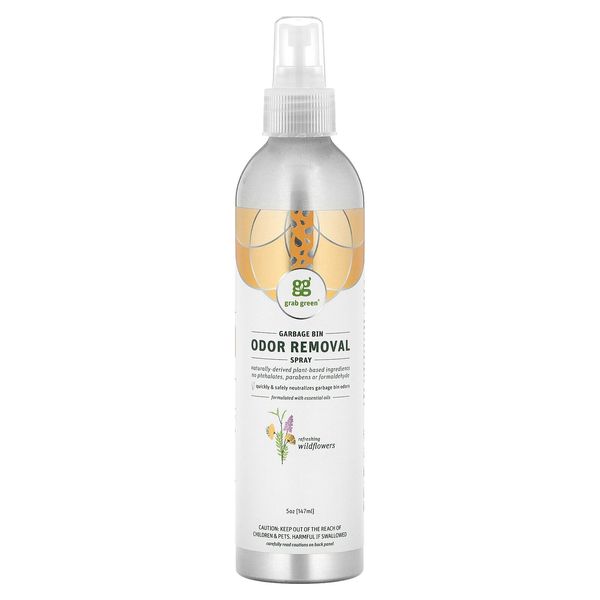 Garbage Bin Odor Removal Spray, Refreshing Wildflowers, 5 oz (147 ml)