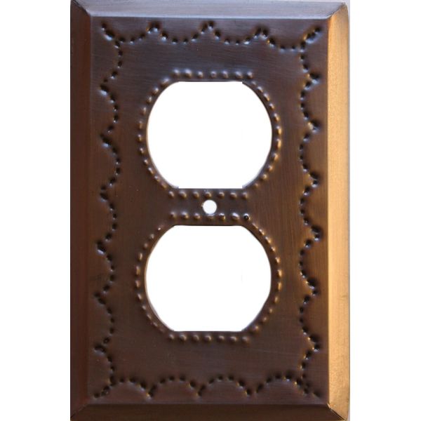 Fine Crafts Imports Outlet Antique Tin Switchplate